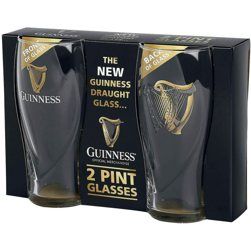 Guinness Gravity Beer Glasses Set of 2 Pint Glasses 20 oz. Walmart