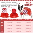 thumbnail image 2 of PUMYPOREITY Tutu Skirt for Small Medium Girl Dogs, Sweet Dog Princess Dresses, Cute Dog Dress Pet Dress for French Bulldog Yorkie, Puppy Clothes Outfit Apparel for Wedding Party Holiday, 2 of 9
