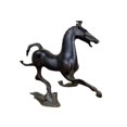 thumbnail image 4 of Ornamento de arte de caballo galopante de latón Pequeña estatua de animales coleccionables adornos de té Pet para el coche Desk Design Decoración de, 4 of 9