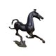thumbnail image 4 of Ornamento de arte de caballo galopante de latón Pequeña estatua de animales coleccionables adornos de té Pet para el coche Desk Design Decoración de, 4 of 9