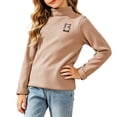 thumbnail image 6 of SELONE Mock Neck Sweatshirt Kids Long Sleeve Layering Top Comfy Knitted Solid Sweatshirts Girls Fall Outfits 1-12Y, 6 of 6