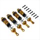 thumbnail image 1 of Amortiguador de Aceite Delantero Trasero de Aleación de 4 Piezas para 16207 16208 16209 16210 H16 H16BM 1/16 RC Car Upgrades Parts Gold, 1 of 5