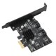 thumbnail image 3 of Tarjeta elevadora, adaptador SATA3.0 a puerto PCI E G Tarjeta de disco duro Tarjeta de expansión SAT PCIE La mejor en su clase, 3 of 9