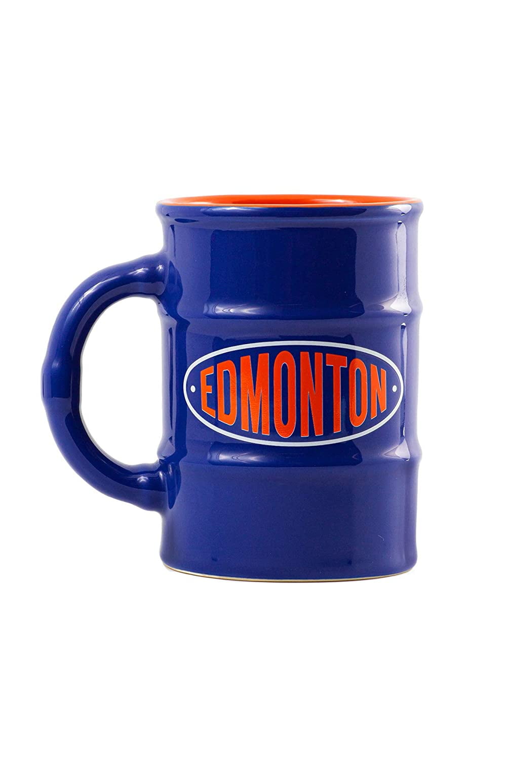 The Edmonton Oil Drum Mug 100 Ceramic Hand Painted Designed in