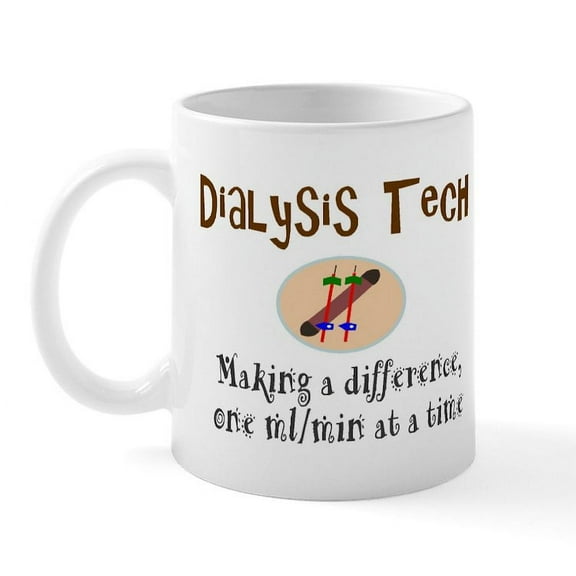 CafePress - Dialysis Tech Mugs - 11 oz Ceramic Mug - Novelty Coffee Tea Cup