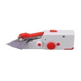 thumbnail image 3 of Máquina de coser de mano Mini profesión con batería ergonómica DIY máquina de coser eléctrica portátil para principiantes rojo, 3 of 12