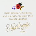 thumbnail image 3 of Hallmark Signature Birthday Card for Sister (Elegant Cake), 3 of 6