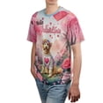 thumbnail image 4 of Hello Valentine’s Day Goldendoodle Flower Crown Romantic Pink Floral All Over Print 3D Shirt Unisex Merch Doodle Dog Lover Gifts Idea - 00031, 4 of 6