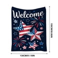 thumbnail image 3 of Independence Day Blanket Festive Flannel Blanket Soft Warm Throw Blanket For Home Sofa Bed Holiday Decoration, 3 of 6