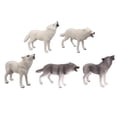 thumbnail image 1 of de Acción Simulación de 5 Piezas, Modelo de Jugue en Miniatura, de Yotijar Figuras de lobo, 1 of 10