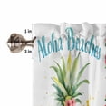thumbnail image 4 of Pineapple Watermelon Valances for Windows Farmhouse Kitchen Curtains Valances Rod Pocket Valance Curtains for Kitchen Windows Summer Modern Fruit Watercolor Window Valances for Bathroom 54"x18", 4 of 6