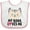 White and Pink, variant on Inktastic Nana Loves Me Grandchild Girls Baby Bib