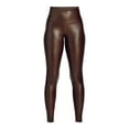 thumbnail image 5 of Time and Tru Women's Faux Leather Leggings, Full Length, Sizes XS-XXXL, 5 of 5