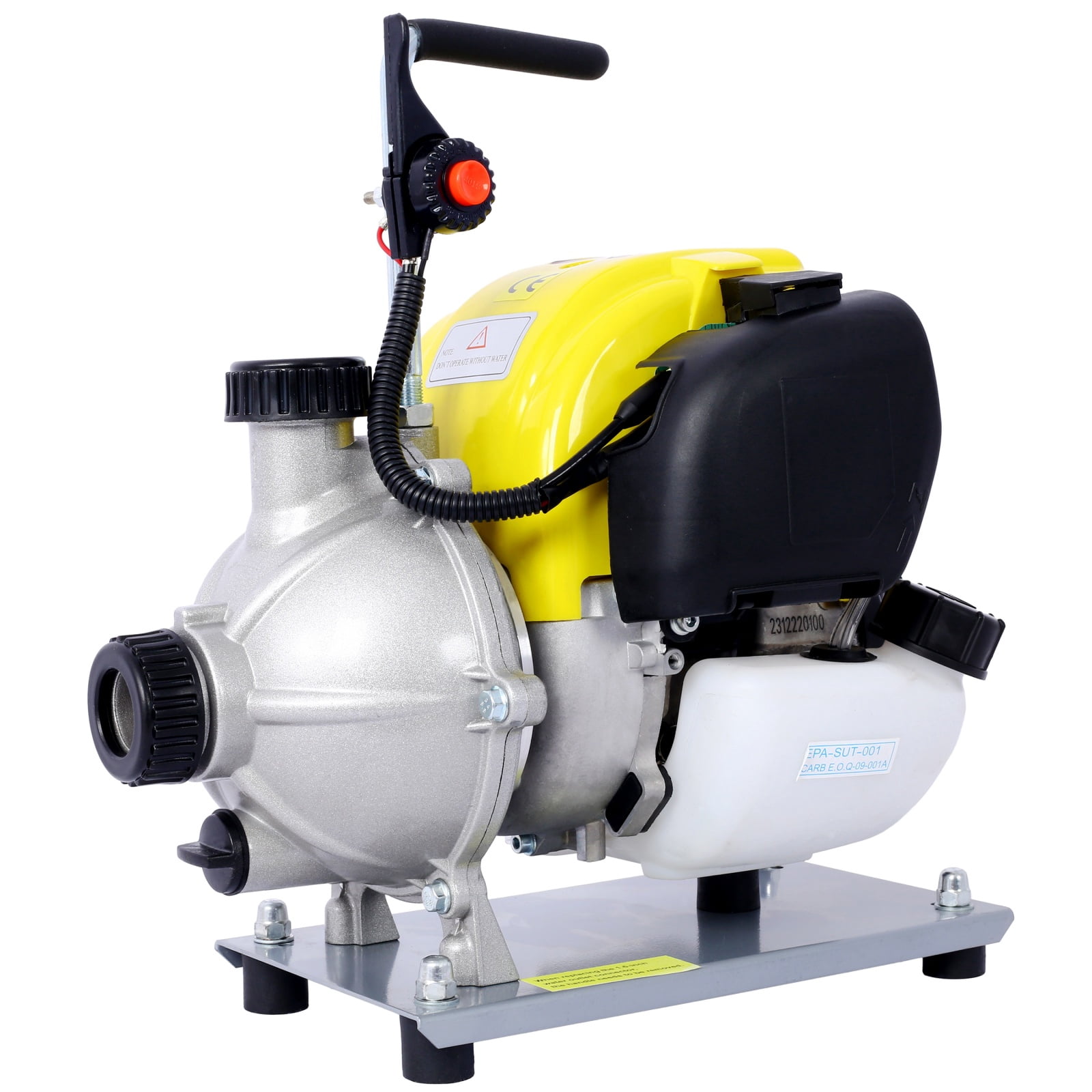 38CC 4-Stroke Gas Water Pump, 1.5" Commercial Grade Portable Pump, 8000L/H Flow, 30M Max Lift for Flood Control, Irrigation & Drainage (8500RPM)