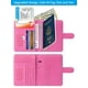thumbnail image 3 of Funda de piel Airtag para pasaporte, con bloqueo RFID, artículos esenciales de viaje, accesorios de equipaje imprescindibles para viajar (118 #Pink), 3 of 9