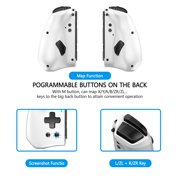 GKEAPZA Wireless Switch Controller, Pro Controller for Switch1/2/Switch Oled/Lite with Split Design, Turbo Function, Dual Motor Vibration Joypad