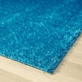 thumbnail image 6 of Luxe Weavers Plush Collection Thick Turquoise Fluffy Shag Area Rug 5x7, 6 of 7