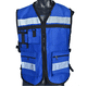 thumbnail image 2 of Chaleco Industrial Brigadista Con Reflejante Textil Costados Abiertos, 2 of 4