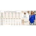 thumbnail image 6 of Ronuti Womens 3/4 Sleeve Tops Ladies Blouses Crew Neck T Shirts for Women Loose Fit Tunic Tops, 6 of 9