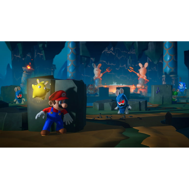 New Nintendo Switch Neon Red & Blue Joy-Con - Mario Console Bundle - Mario  Kart 8 Deluxe + Mario Rabbids Sparks of Hope + Luigi's Mansion 3 + 64GB