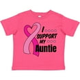 thumbnail image 3 of Inktastic Breast Cancer Awareness I Support My Auntie with Pink Ribbon Boys or Girls Toddler T-Shirt, 3 of 5