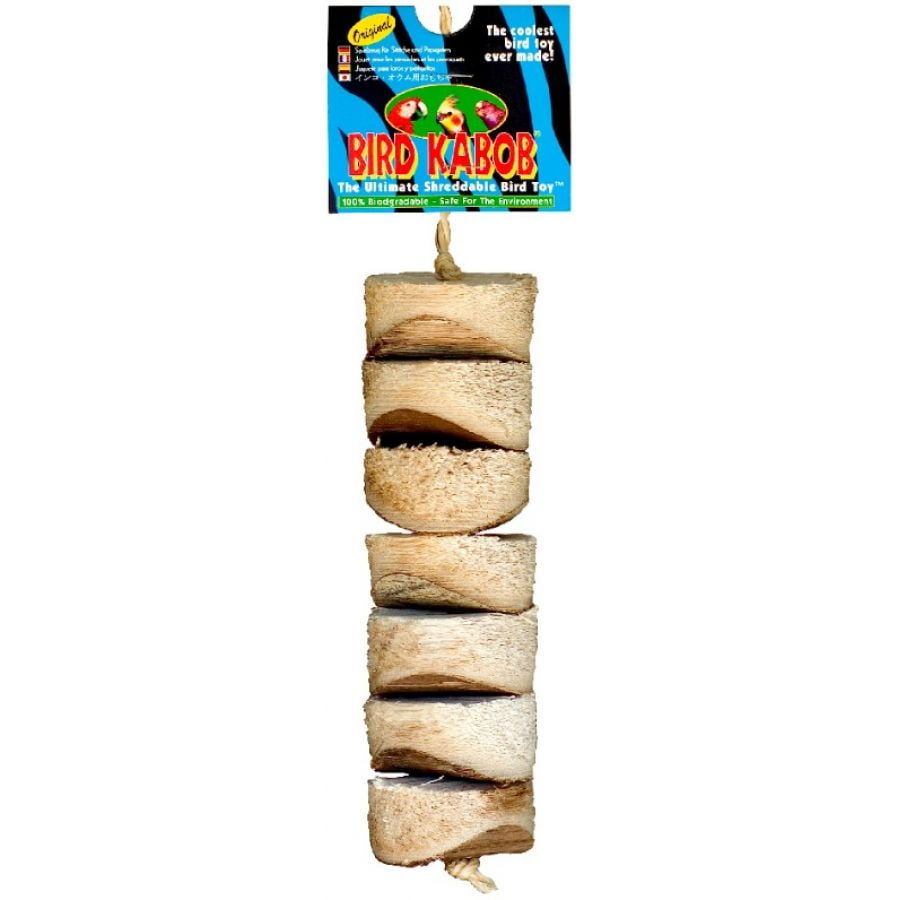 Wesco Bird Kabob Shreddable Bird Toy Original 1 Pack (2\" Diameter x 6.75\" High) Walmart