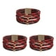 thumbnail image 2 of Qarigey magnética Multicapas Cadena de mano de cuero ajustable Negro Cuadros rojos Type1 NO1, 2 of 6