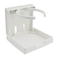 thumbnail image 1 of Tnarru Porte-Gobelet Réglable Porte-Gobelet Pliable Mural Universel pour Voiture Marine RV Blanc, 1 of 8
