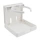 thumbnail image 1 of Portavasos plegable para pared, universal, ajustable, para botes y botellas blanco, 1 of 9