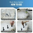 thumbnail image 4 of Chendee 10 Set 9/16 Inch Wedges Feather Shims Rock Stone Splitter Hand Tools 16Mm, 4 of 9