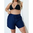 thumbnail image 5 of Sociala Women's Plus Size Swim Shorts High Waisted Bathing Suits Bottoms Tankini Trunks with Pockets, 5 of 6