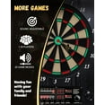 thumbnail image 4 of Yirinatek Electronic Dart Board, Decorative Dart Board Cabinet Set for Adults [12*Bronze Soft Tip Darts] [Cricket Game Mode]- Wooden Electric Dartboard Cabinet for Family Game Rooms [Black], 4 of 6