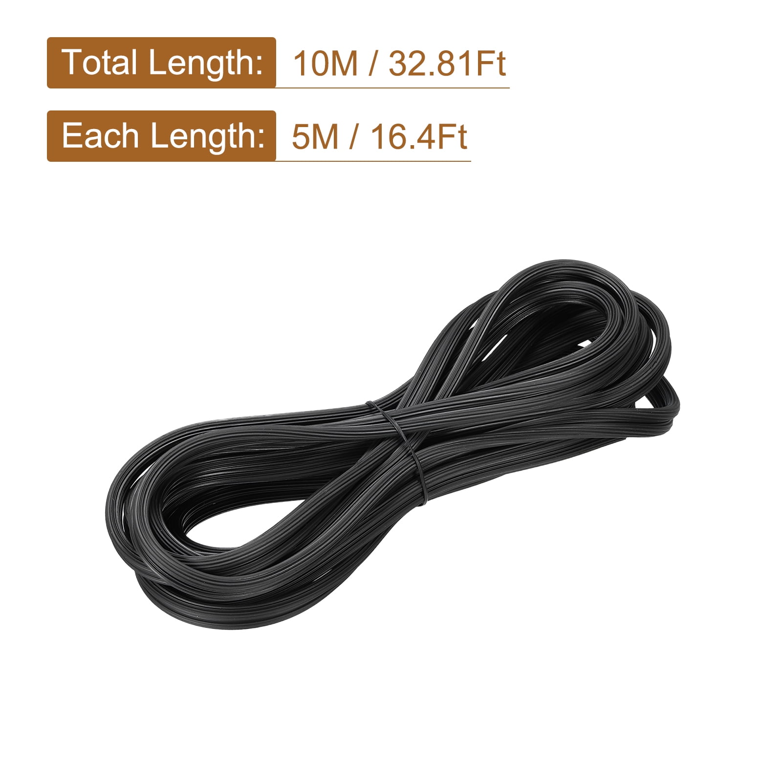 Unique Bargains Screen Spline Sealing Strip Window Retainer 2 in 1 6.5mm x 10M