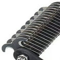 thumbnail image 6 of Primegos Pet Detangling Comb Handheld Undercoat Rake for Dogs Cats Double-Sided Stainless Steel Teeth Grooming Brush for Thinning Shedding, 6 of 8