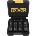 thumbnail image 1 of LEXIVON Lug Nut Impact Socket Set, 1/2-Inch Drive | Innovative 8-in-4 Flip Socket Design, Covers Most Commonly Used Inch & Metric Wheel Nuts, 1 of 3