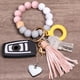 thumbnail image 3 of WeiHuan Toys Store Llavero Pulsera Pulsera, Pulsera de Llavero con Cuentas de Silicona con Cartera para Tarjetas, Brazalete de Llavero elástico para Mujer, 3 of 5