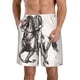thumbnail image 1 of Balery Cowboy Ride A Horse Traje de Baño Estilo Hawaiano para Hombre, Shorts de Secado Rápido con Bolsillos-Small, 1 of 6