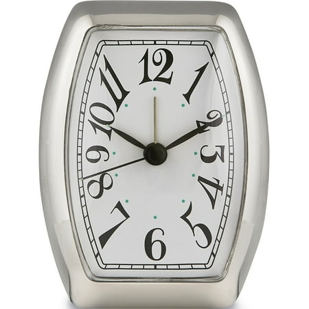 Silver-Plated Travel Alarm Clock Designer Jewelry by Sweet Pea