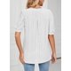 thumbnail image 3 of Camisas de Mujer Casual Cuello en V Camisetas Puff Manga Corta Verano Tops Túnica Blusas S-XXLBlancoX-Large esquí esquí Gafas de esquí, 3 of 4