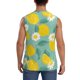 thumbnail image 4 of Balery Lemons Chamomile Flowers And Leaves Camisetas sin mangas para hombre, absorbe la humedad y protege contra el mal olor.-Medium, 4 of 7