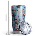 thumbnail image 2 of 20 Oz German Shorthaired Pointer Dog and Flower Coffee Tumbler Double Wall Insulated Stainless Steel Water Bottle | Metal Reusable Thermoses Flask with Cup Cap | Leak & Sweat Proof with Anti-Dust Lid, 2 of 7