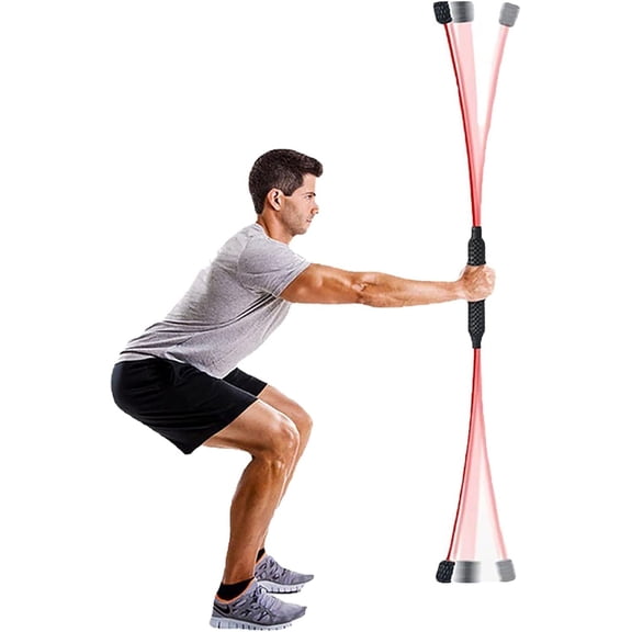 Yoga Starter Set - Flexi Bar, Resistance Band & Shoulder Tube for Elastic Exercise & Training Fitness