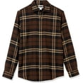 thumbnail image 6 of DOPI Men Long Sleeved Flannel Shirt Striped Shirt Men's Plaid Coat Autumn And Winter Daily Coat (available In Large And High Sizes), 6 of 6