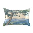 thumbnail image 7 of Yayeee Pillowcase Standard Size Set of 2 Satin Wrinkle Resistant Pillow Case, Beige Mountain, 7 of 7
