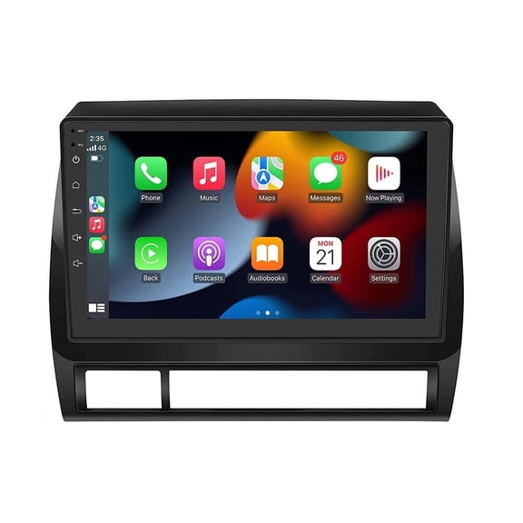 Zcargel 9in Android 13 Car Stereo Radio GPS Navigation for Tacoma 2005-2013, Built-in Wireless CarPlay Android Auto, Bluetooth, WiFi, Mirror Link, SWC, AHD Backup Camera, 2 32G