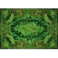 thumbnail image 1 of Ahgly Company Indoor Rectangle Medallion Green French Area Rugs, 7' x 10', 1 of 1