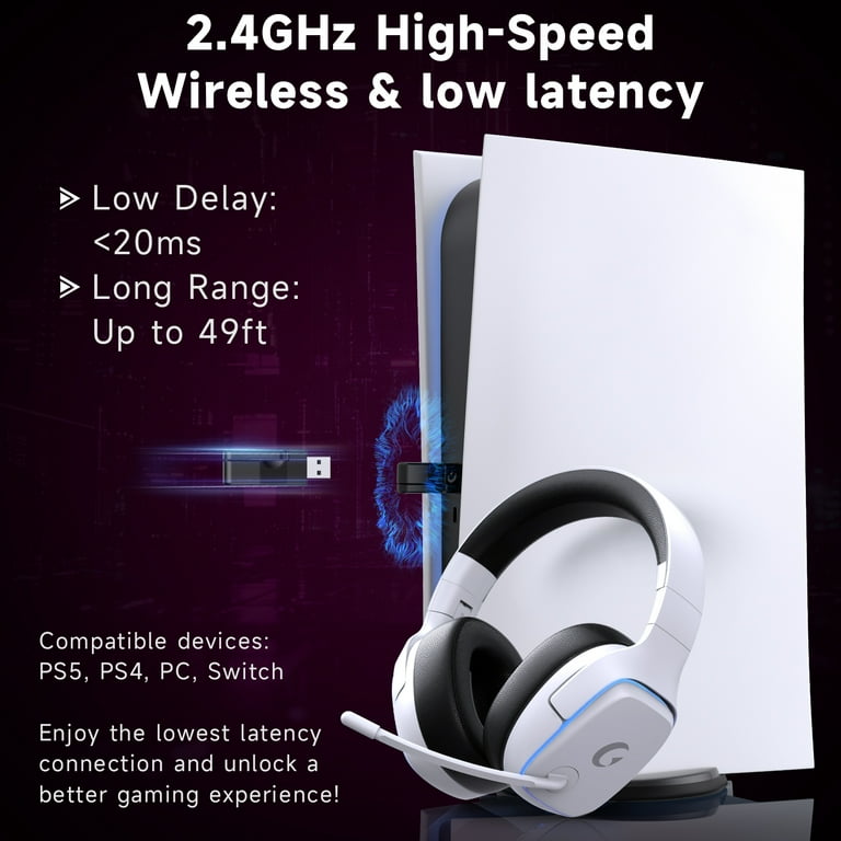 Headset Connect Ps4 Sound To Pc Wireless Gaming Headset For PC/PS4