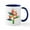 White/Navy Inside, variant on CafePress - Birds Of Paradise Trio Mugs - 11 oz Ceramic Mug - Novelty Coffee Tea Cup