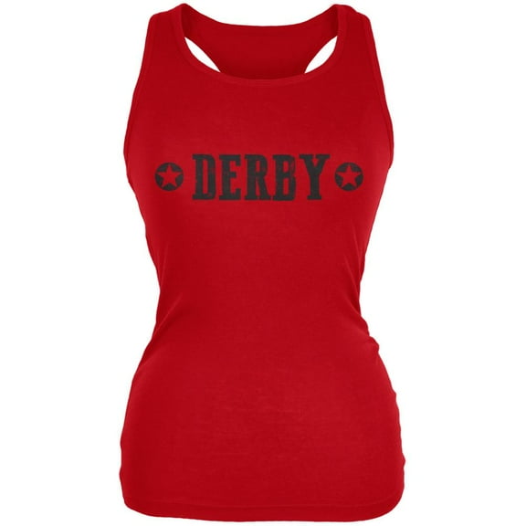 Roller Derby Derby Stars Red Juniors Soft Tank Top - Small
