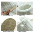 thumbnail image 2 of House Boots Women Plush Lined Slippers Solid Sole Non-Slip-White, 2 of 6
